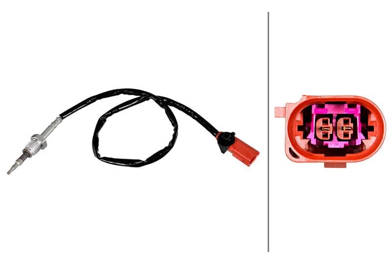 Uitlaatgastemperatuursensor (Vóór DPF) past: MAN TGE  VW CRAFTER 2.0D 11.16-