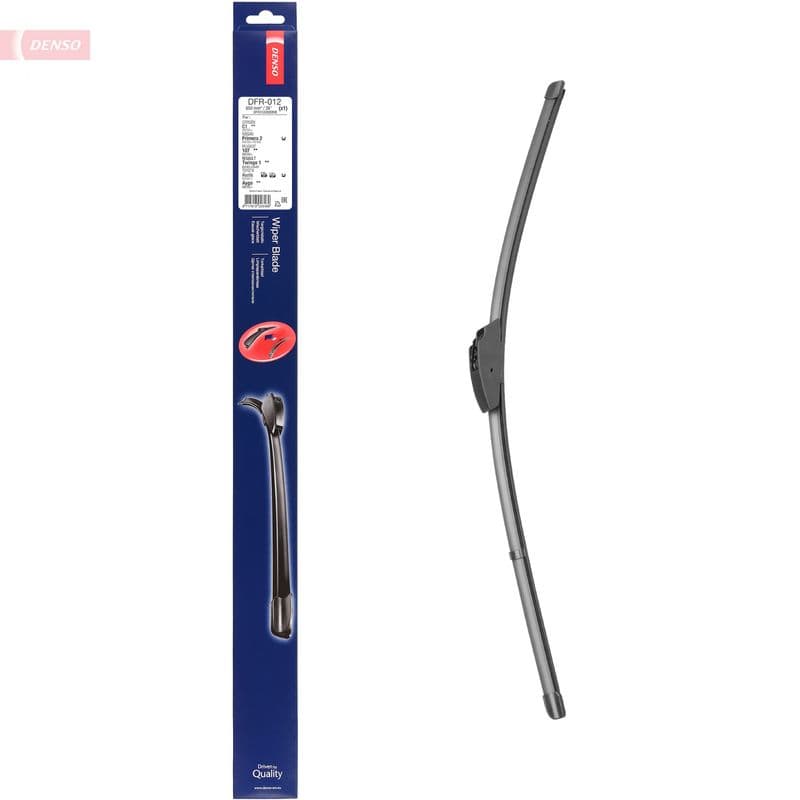 Wisserblad voegloos Voor met spoiler (1pcs) Flat Blades 650mm past: CITROEN C1  NISSAN PRIMERA  PEUGEOT 107  RENAULT TWINGO I  TOYOTA AYGO 03.93-