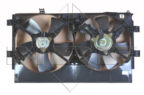 Radiatorventilator (met huisvesting) past: CITROEN C-CROSSER, C-CROSSER ENTERPRISE  MITSUBISHI ASX, LANCER VIII, OUTLANDER II  PEUGEOT 4007 1.8D-3.0 11.06-
