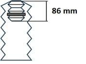 Schokbreker montage kit Voor past: AUDI A3, Q2, Q3, Q4 E-TRON  CUPRA LEON, LEON SPORTSTOURER  SEAT LEON, LEON SC, LEON SPORTSTOURER, LEON ST  SKODA KAMIQ, KODIAQ I 1.0-Electric 04.12-