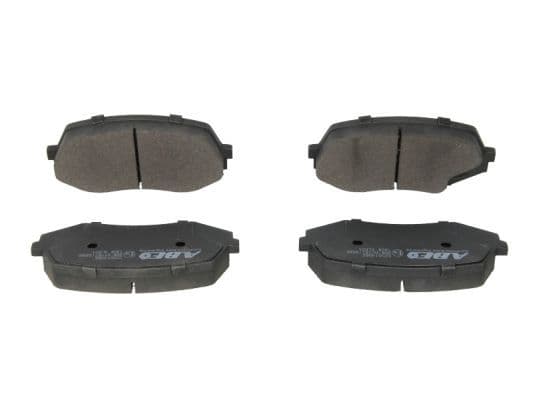 Remblokken set Achter/Voor , past: FUSO (MITSUBISHI) CANTER VII (FB7_, FE7_, FB8_, FE8_)  MITSUBISHI CANTER VI (FE5, FE6, FB5, FB6) 3.0D/3.9D/4.9D 08.01-