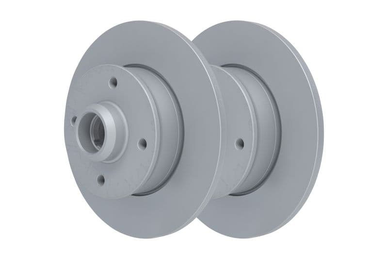 Brake disc Achter Links/Rechts (geen ABS ring) past: SEAT CORDOBA, CORDOBA VARIO, IBIZA II, LEON, TOLEDO I  VW CORRADO, GOLF II, GOLF III, GOLF IV, JETTA II, PASSAT B2 1.0-2.2 08.83-06.06