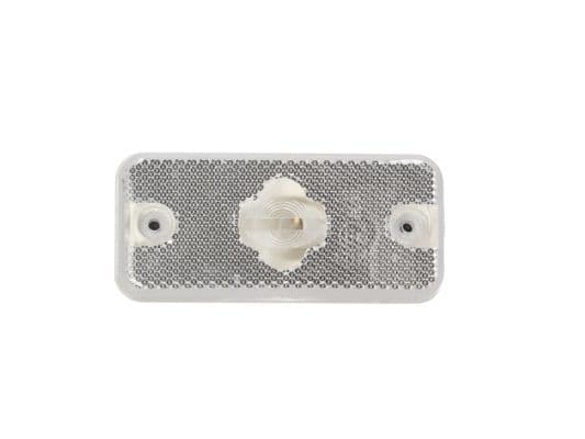 Markeringslichten Links/Rechts, wit, W5W, hoogte 50mm  breedte 110mm  diepte 8mm, 12/24V past: DAF 65 CF, 95 XF, CF 65, CF 75, CF 85, LF 55, XF 105, XF 95 01.97-