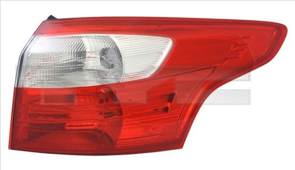 Achterlicht Rechts (LED, kleur indicator wit, kleur van het glas red) past: FORD FOCUS III Stationwagon 07.10-11.14