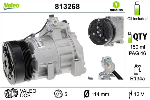 Airconditioning compressor past: SUZUKI GRAND VITARA II 2.0 10.05-02.15