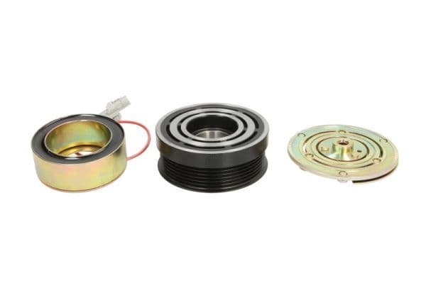 Airco compressor koppeling compleet (SANDEN TRS105 6PK 100mm) past: SAAB 9-3 2.0/2.3 02.98-02.15