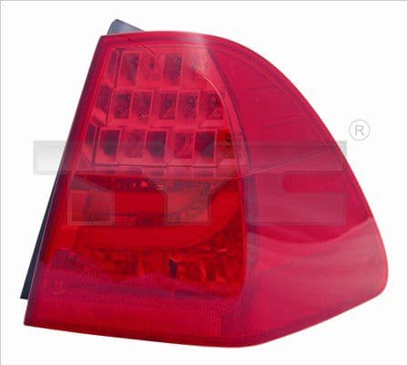 Achterlicht Rechts (extern, LED, kleur indicator red, kleur van het glas red) past: BMW 3 E90, E91 Stationwagon 08.08-12.12