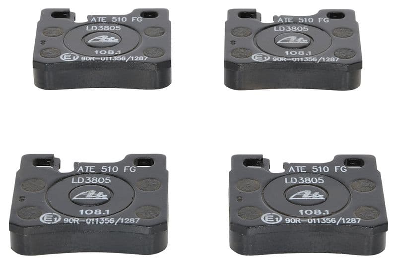 Keramische remblokken Achter , past: MERCEDES 124 (A124), 124 (C124), 124 T-MODEL (S124), 124 (W124), 190 (W201), C T-MODEL (S202), C (W202), CLK (C208), E (A124), E (C124) 1.8-4.2 04.85-06.02
