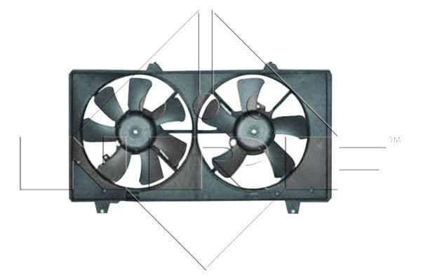 Radiatorventilator (met huisvesting) past: MAZDA 6 1.8-2.3 01.02-02.08