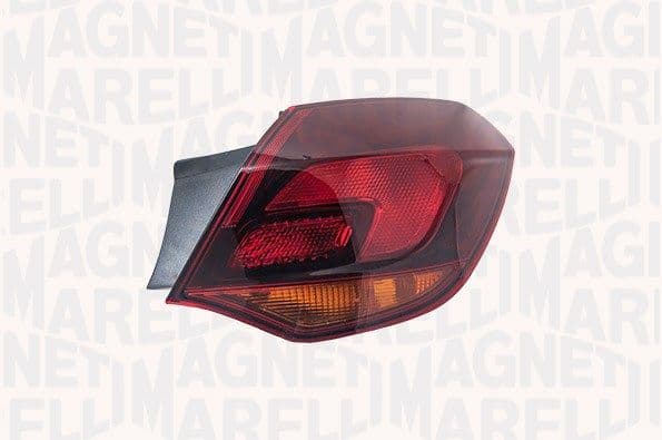 Achterlicht Links (extern, H21W/W5W, kleur indicator oranje, kleur van het glas grijs) past: OPEL ASTRA J 5D 12.09-09.12