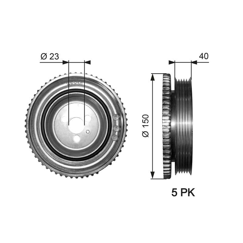 Belt Pulley, crankshaft