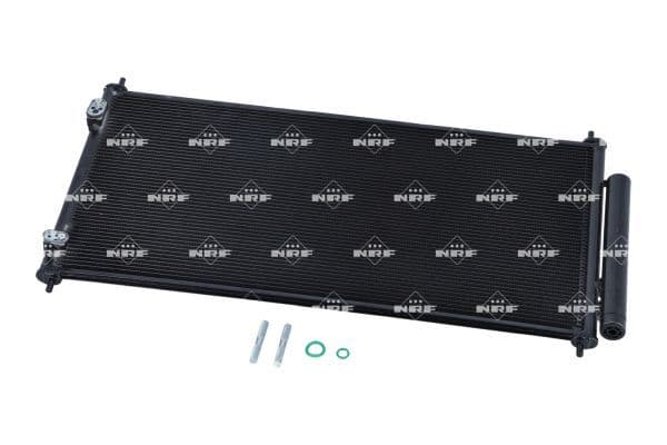A/C condensator (met droger) past: HONDA CIVIC IX 1.6D/1.8 02.12-12.16