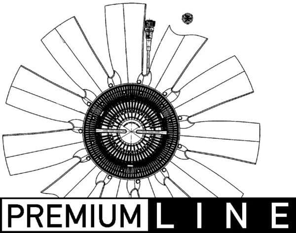 Ventilatorkoppeling (met ventilator, 750mm, aantal bladen: 11) past: VOLVO FH, FH II, FH16, FH16 II D13A400-D16K750 09.05-