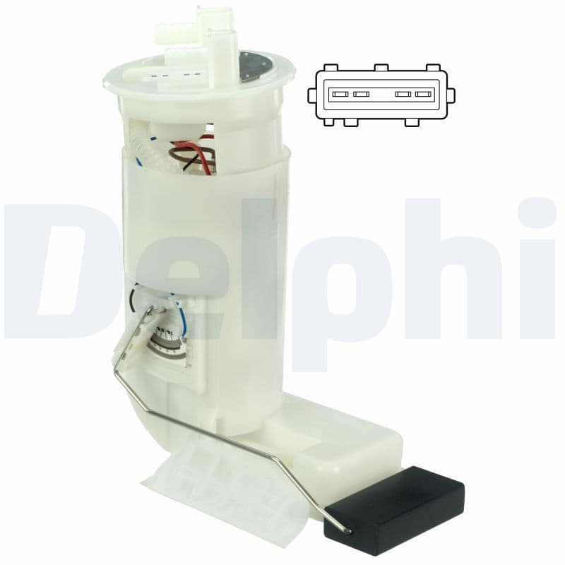 Elektrische brandstofpomp (module) past: CITROEN SAXO  PEUGEOT 106 II 1.1/1.4/1.6 02.96-07.04