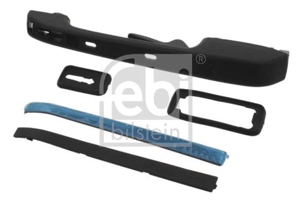 Door handle Achter Links (extern, zwart) past: VW GOLF I, GOLF II, JETTA I, JETTA II, PASSAT B1, PASSAT B2, SANTANA 1.0-2.2 05.73-12.92