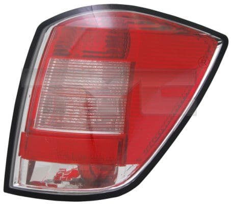 Achterlicht Links (kleur indicator wit, kleur van het glas red) past: OPEL ASTRA H Stationwagon 02.07-05.14