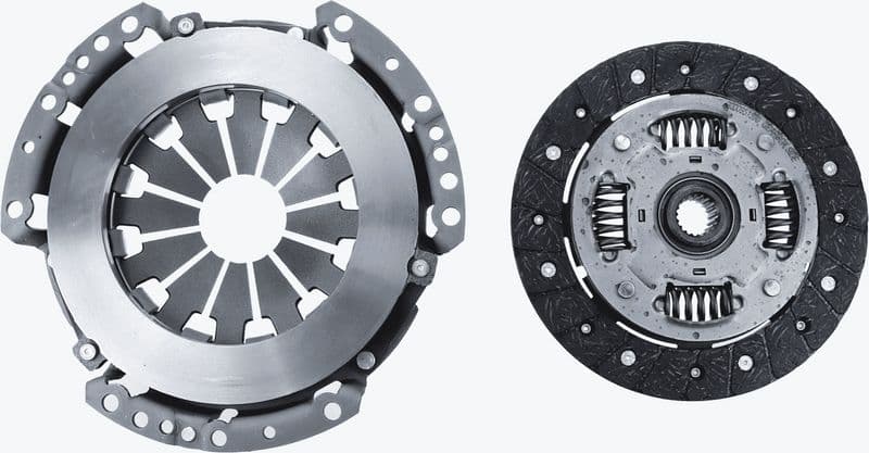 Koppelingskit (190mm) past: CITROEN C1  PEUGEOT 107  TOYOTA AYGO, YARIS 1.0/1.3 01.05-09.14