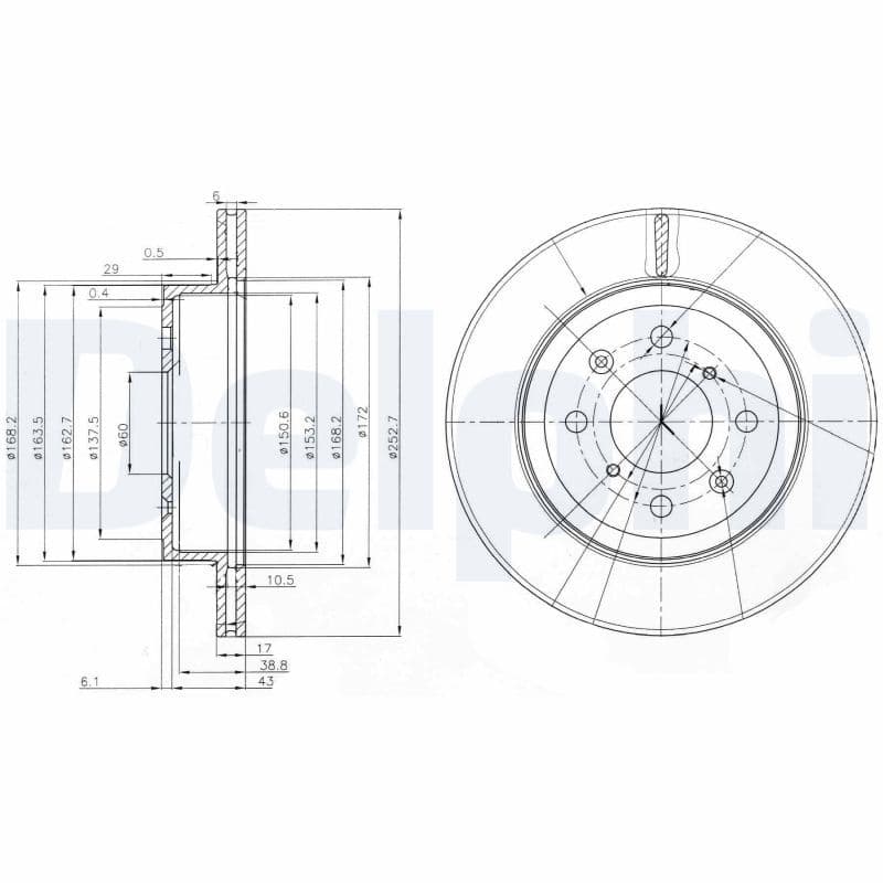 Remschijf set (2 stuks) Voor Links/Rechts past: OPEL AGILA A  SUBARU JUSTY III  SUZUKI IGNIS I, IGNIS II, WAGON R, WAGON R+ 1.0-1.5 05.00-