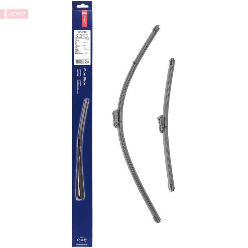 Wisserblad voegloos Voor 650/400mm past: CITROEN C3 III  FIAT TIPO  PEUGEOT 2008 I, 208, 208 I, 208 II 03.12-