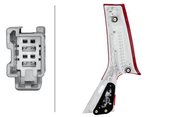 Achterlicht Links (binnen, LED) past: VOLVO V70 III, XC70 II