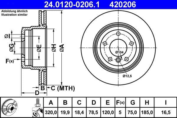 Brake disc Achter Links/Rechts past: BMW X5 (E70), X5 (F15, F85), X6 (E71, E72), X6 (F16, F86) 2.0-3.0D 10.06-07.19