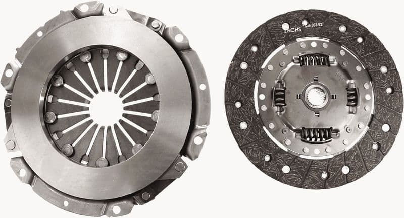 Koppelingskit met lager (215mm) past: VW TRANSPORTER T3 1.6D/1.7D 01.81-07.92