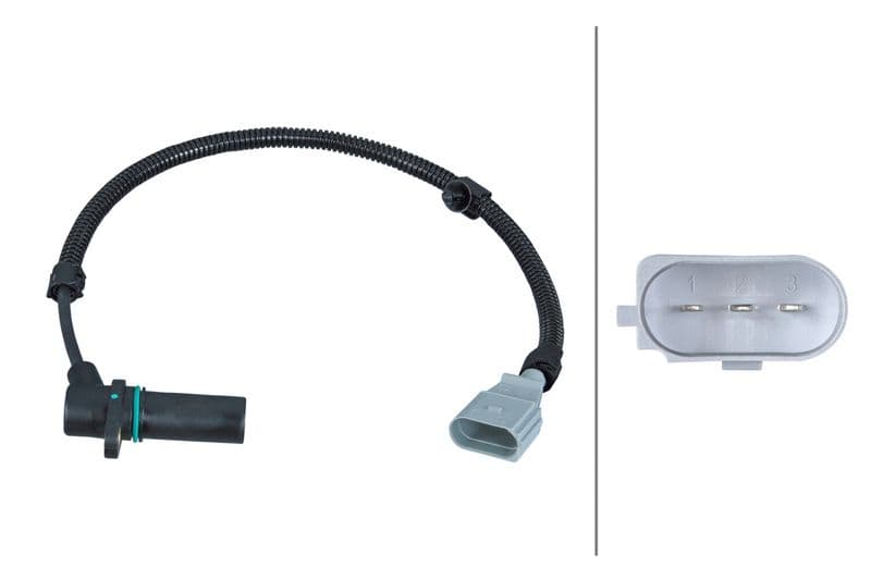 Krukaspositiesensor past: AUDI A3, A4 B6, A4 B7  FORD GALAXY I, GALAXY MK I  SEAT ALHAMBRA, IBIZA III, LEON, TOLEDO II  SKODA FABIA I, FABIA I PRAKTIK, OCTAVIA I  VW BORA 1.9D-2.3 03.95-12.10