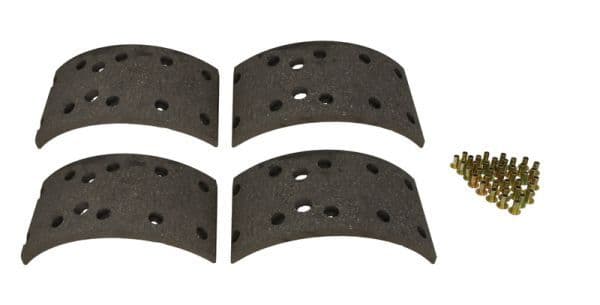 Brake shoe lining Achter (312x120. 2-overmaats) past: MERCEDES LK/LN2 01.84-12.98