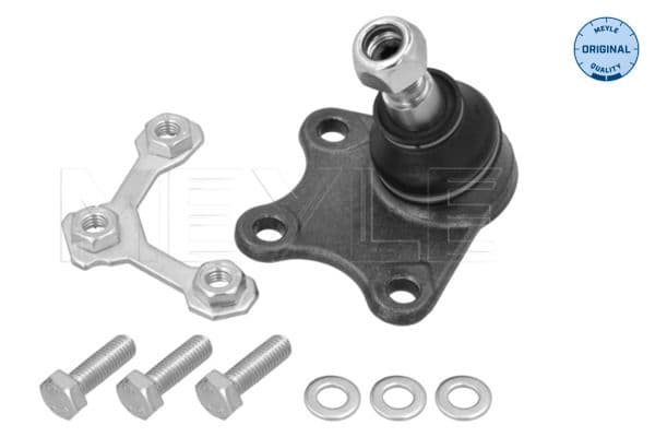 Kogelgewricht van de as Rechts (bodem voor) (diameter kegel 14,8mm, met extra materialen) past: AUDI A2  SEAT CORDOBA, IBIZA III, LEON, TOLEDO II  SKODA FABIA I, FABIA I PRAKTIK 1.0-2.0 10.98-