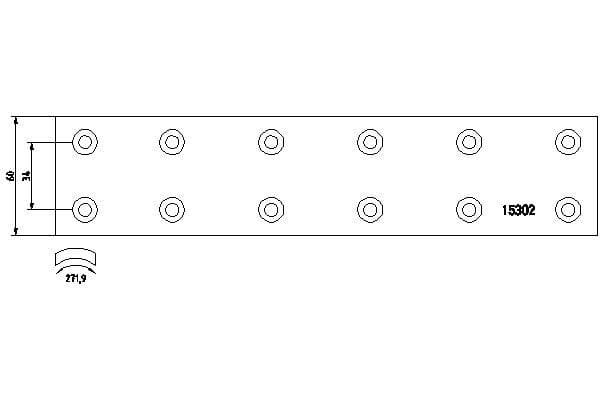 Stuurstang Achter Links/Rechts (L-622mm, seargent) past: VOLVO FH, FH II, FH12, FH16, FH16 II, FM, FM II, FM12, FM9, FMX, FMX II 08.93-
