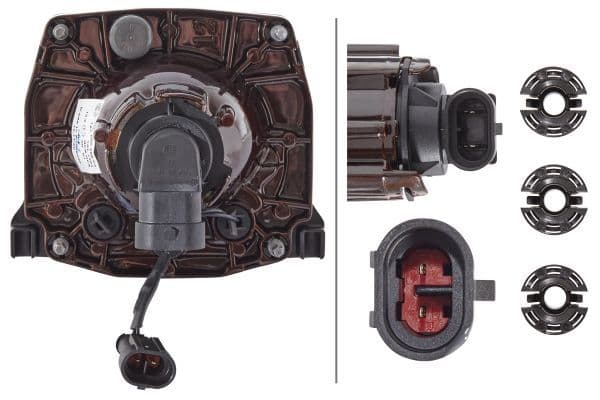 Mistlamp Links/Rechts (H7) past: MERCEDES UNIMOG 03.00-