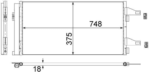 Air conditioning condenser