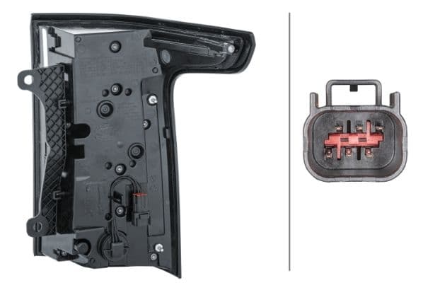 Achterlicht Links (LED, zwart) past: LAND ROVER RANGE ROVER IV, RANGE ROVER V 08.12-