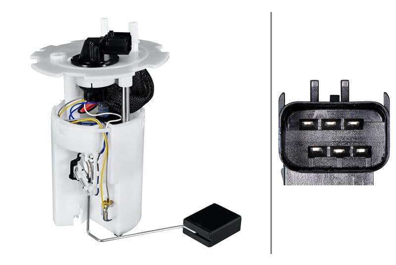 Elektrische brandstofpomp (module) past: CHEVROLET AVEO / KALOS, LACETTI  DAEWOO KALOS  HYUNDAI IX20  LADA NIVA  MAZDA 5  OPEL AGILA A, ASTRA G, CORSA B, OMEGA B, TIGRA, VECTRA B 1.0-2.0 07.88-