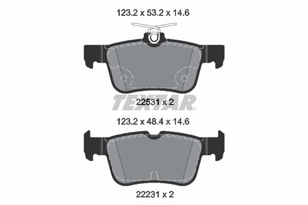 Remblokken set Achter , past: FORD FOCUS IV, GALAXY III, GALAXY MK III, KUGA II, KUGA III, MONDEO V, S-MAX 1.0-2.5H 09.12-