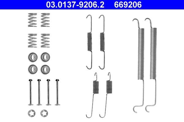 Accessory Kit, brake shoes