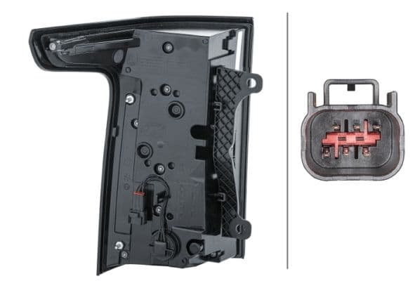 Achterlicht Rechts (LED, zwart) past: LAND ROVER RANGE ROVER IV, RANGE ROVER V 08.12-