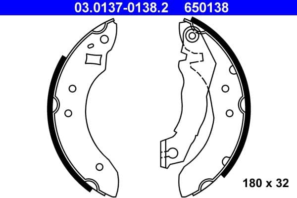 Brake shoe set