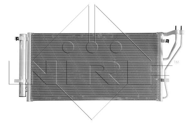 A/C condensator (met droger) past: KIA CARENS III 1.6/2.0 09.06-06.13