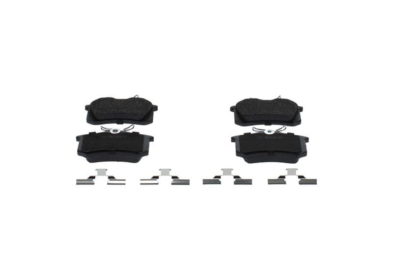 Remblokken set Achter , past: AUDI A4 B5  FIAT SCUDO  NISSAN MICRA III  PEUGEOT 405 I  RENAULT MEGANE I, TWINGO II  SEAT LEON  SKODA SCALA  VW GOLF III, PASSAT B2, PASSAT B3/B4 1.2-Electric 08.83-