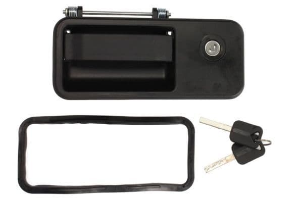 Door handle Links (met de sleutel, extern, met slotgat, met slot) past: VOLVO FH, FH12, FM12 12.1D/12.8D 08.93-