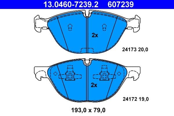 Remblokken set Voor , past: BMW X5 (E70), X5 (F15, F85), X6 (E71, E72), X6 (F16, F86) 3.0-4.8 10.06-07.19