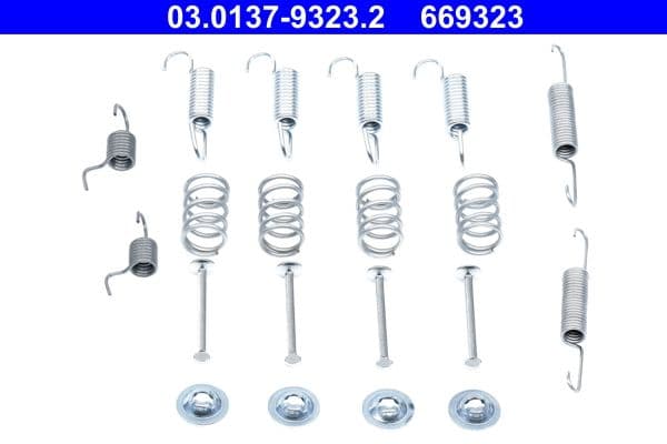 Accessory Kit, parking brake shoes