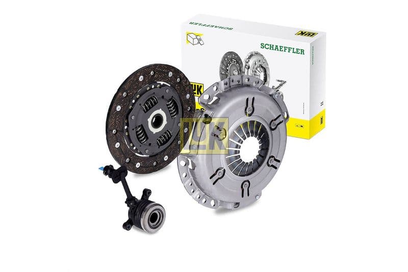 Koppelingskit met hydraulisch lager (met centrale koppeling slave cilinder, 200mm) past: DACIA DOKKER, DUSTER, LOGAN, LOGAN EXPRESS, LOGAN MCV, SANDERO  LADA LARGUS 1.4-1.6LPG 06.05-