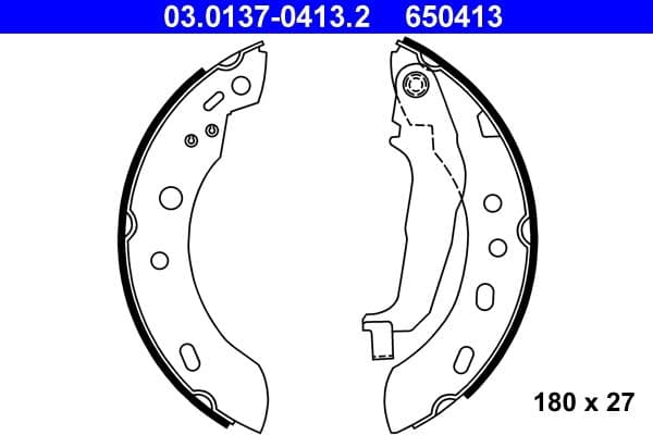Brake shoe set
