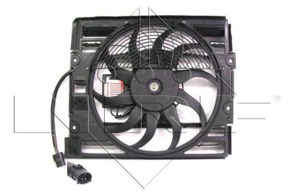 Radiatorventilator (met huisvesting) past: BMW 7 (E38), Z8 (E52) 2.5D-5.4 03.94-12.03