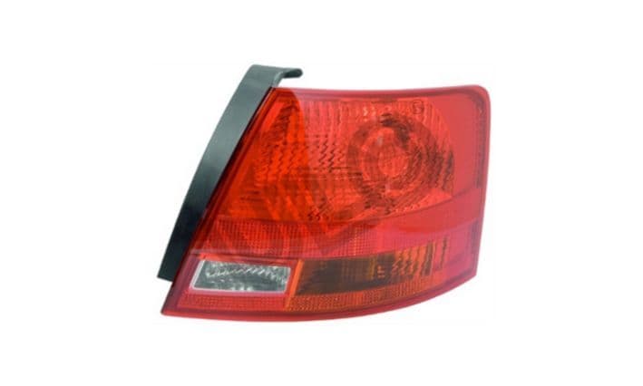 Achterlicht Rechts (extern, kleur indicator geel, kleur van het glas red) past: AUDI A4 B7 Saloon / Stationwagon 11.04-06.08