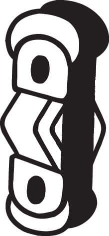 Uitlaatsysteem hanger past: RENAULT MEGANE I, MEGANE I CLASSIC, MEGANE I COACH, MEGANE SCÉNIC 1.9D 01.96-08.03