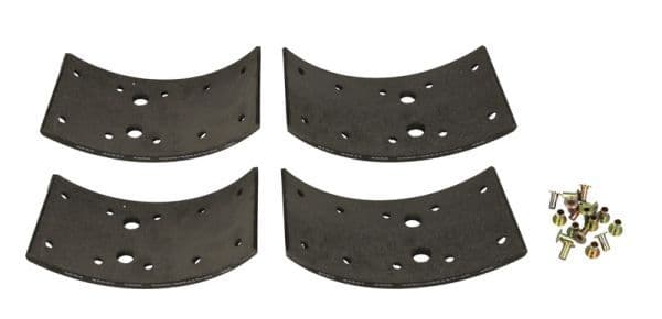 Brake shoe lining Achter/Voor (304x120. basis) past: MERCEDES LK/LN2 01.84-12.98