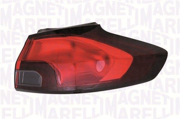 Achterlicht Rechts (extern, P21W/W5W, kleur indicator gerookt, kleur van het glas red) past: OPEL ZAFIRA C 10.11-11.16
